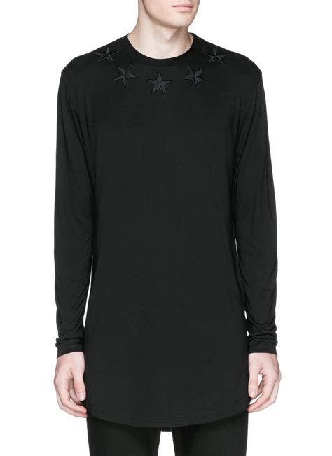 givenchy star shirt long sleeve